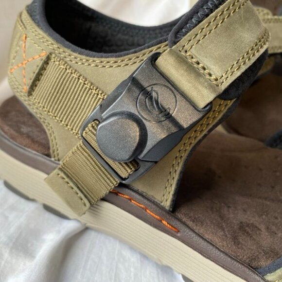 Clarks (Unstructured) - Men's 10 - Leather Sandals - New w/o Tag - Picture 10 of 13